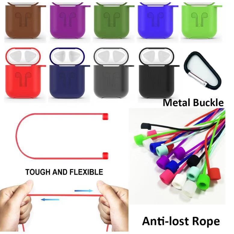 Airpods Silicon Tali Anti lost and buckle for airpods and I10S TWS
