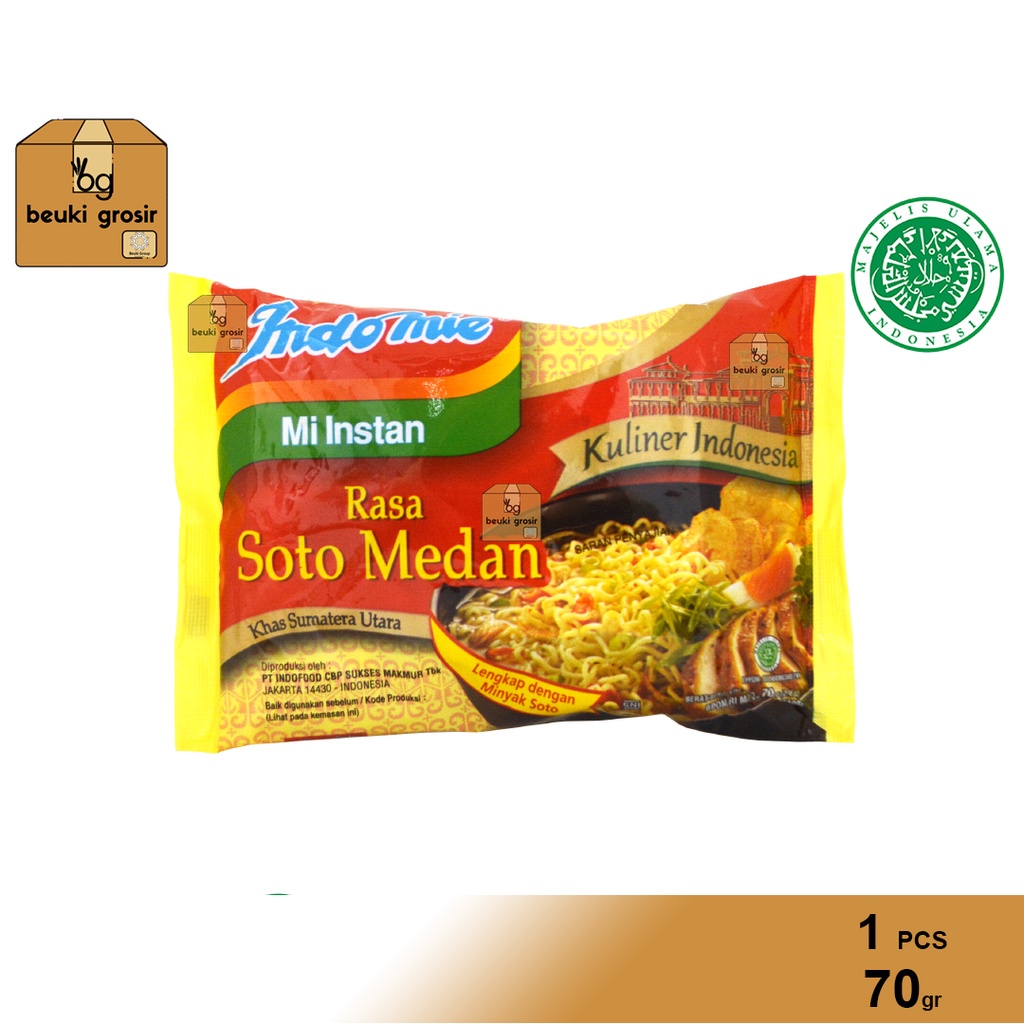 

ECER Indomie Kuliner Soto Medan Mie Instan Kuah Khas Sumatera Utara Halal - 70gr