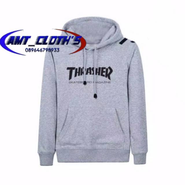 SWEATER HOODIE THRASHER// FLEECE COOTTON