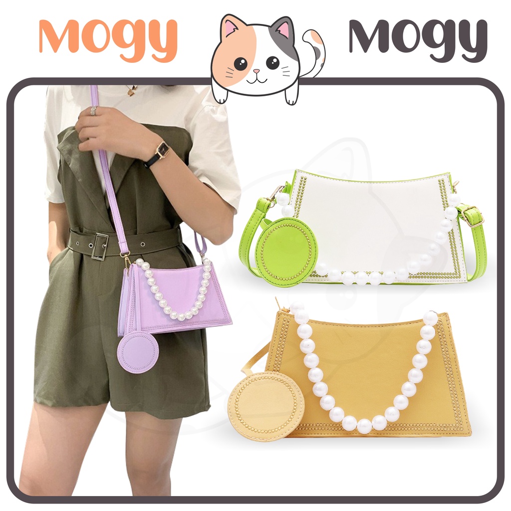 MOGYMOGY MG1435 Tas Selempang Wanita Tas Bahu Mutiara Women Fashion Shoulder Bag