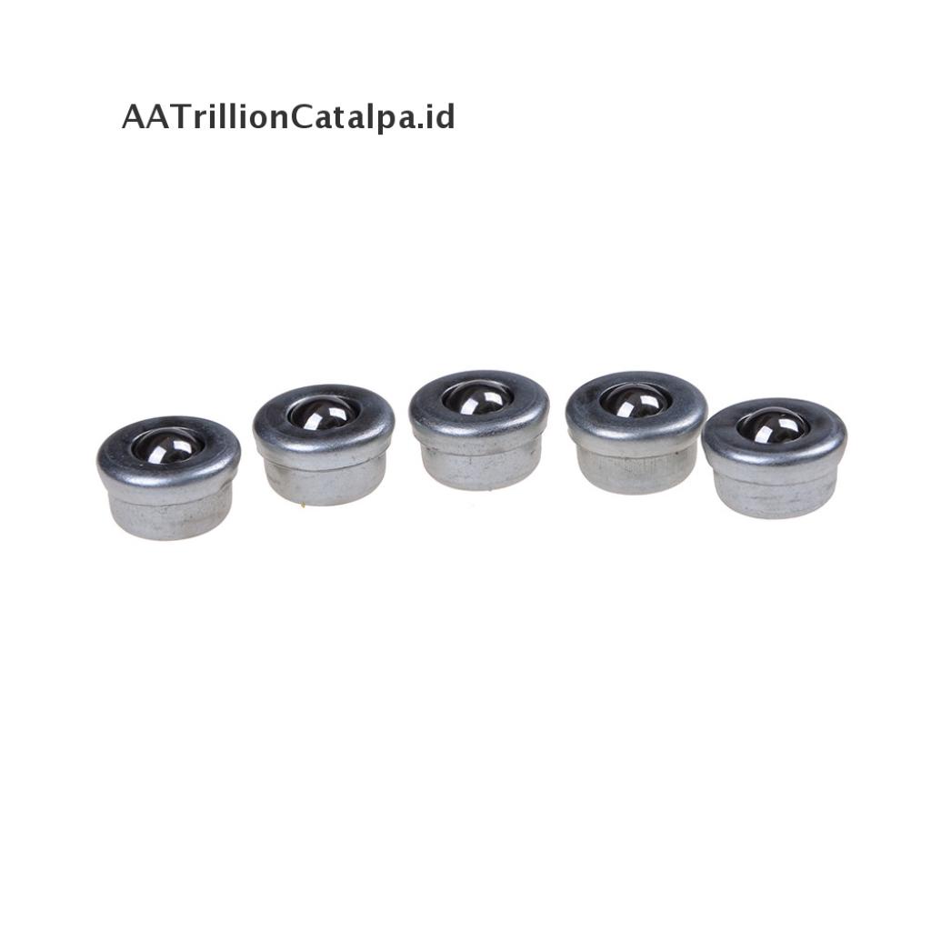 5pcs Roda Roller Ball Bearing Transfer Unit Conveyor Bahan Metal Warna Silver Diameter 8mm