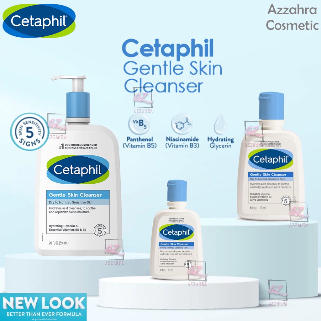 Cetaphil Gentle Skin Cleanser 59ml 125ml 500ml | Pembersih Wajah | Sabun Wajah