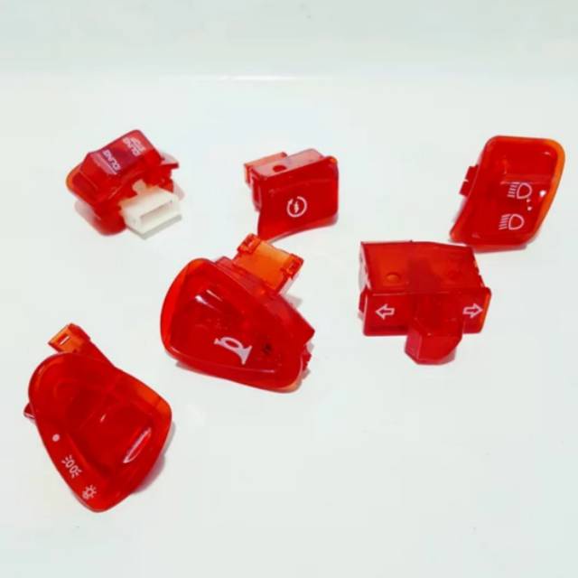 Saklar Transparan Honda Beat fi, Beat new, Beat esp, vario - Tombol saklar  1 Paket Lengkap