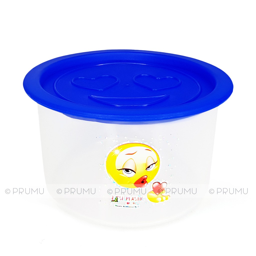 6 Toples Plastik 1 Liter - Toples Makanan - Toples Bening - Toples Jar - Toples Kue - Plastic Jar