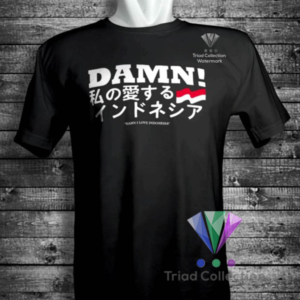 (TERBARU)  Kaos Jepang Damn I Love Indonesia Garuda Baju Agustus Kemerdekaan HUT RI Kualitas Distro