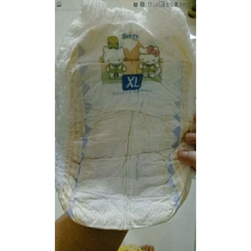 popok sweety XL gold/silver curah