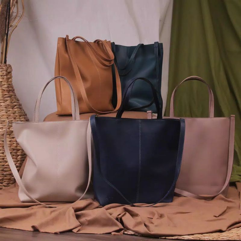 TOTE BAG WANITA IMPORT / TAS KULIT ASLI WANITA / TAS SLEMPANG / SLING BAG WANITA
