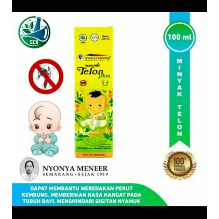 Minyak Telon Nyonya Meneer Plus dengan Kandungan Citronella 100 ml