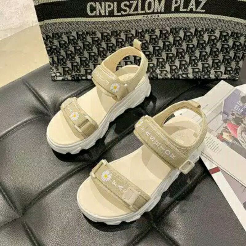 AB506 SANDAL TALI BUNGA WANITA 2STRAP