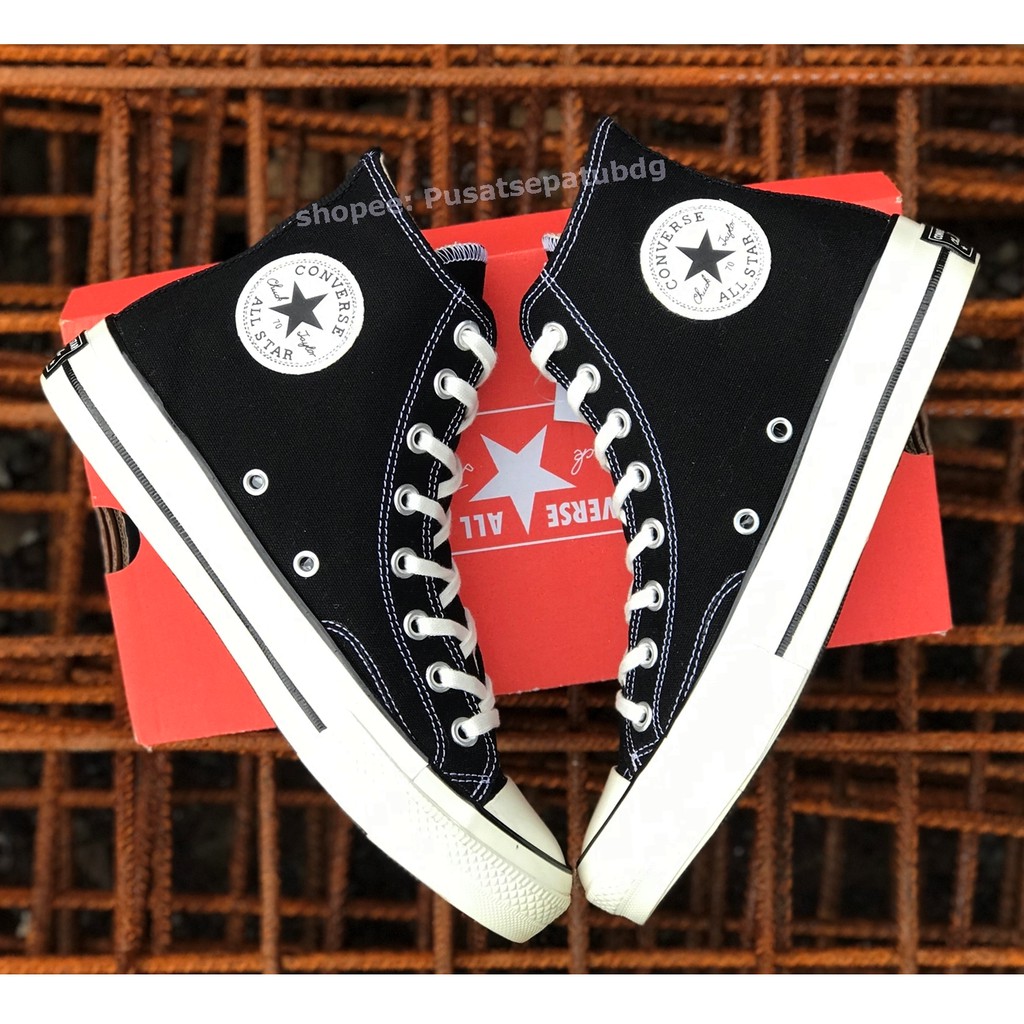 Sepatu Converse 70s High Hitam Putih Premium Sneakers