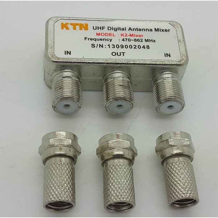 KITANI 2 antena UHF jadi 1 ( UHF Digital Antenna Mixer )