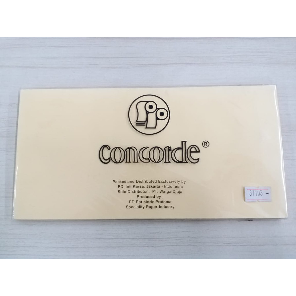 

KERTAS CONCORDE ANVELOPE 22X11CM/12 81103 34330003