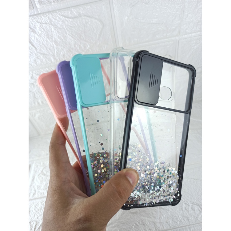 Samsung A02S/A10S/M10S/A20S/A21S GLITTER CASE SLIDE KAMERA PROTECTION/Anti Crack