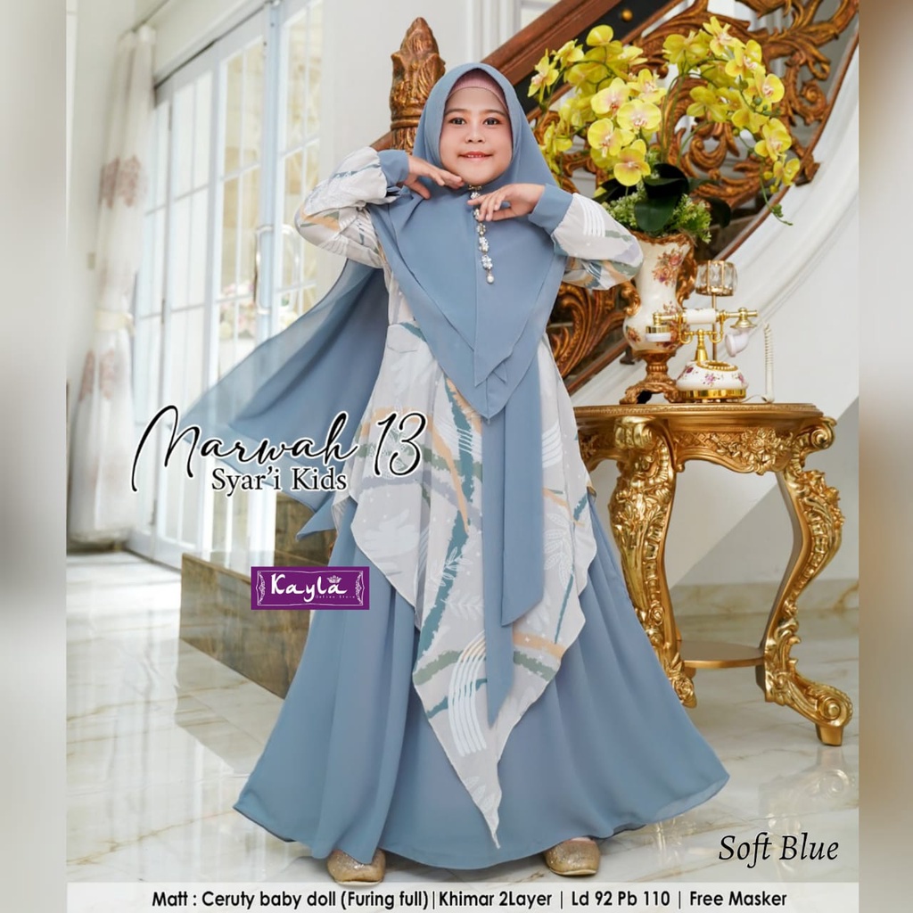 GAMIS ANAK MARWAH SYARI KIDS