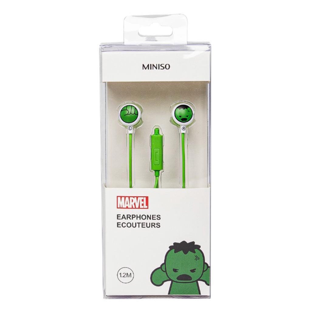 MINISO EARPHONES MARVEL IROMAN ORIGINAL MINISO