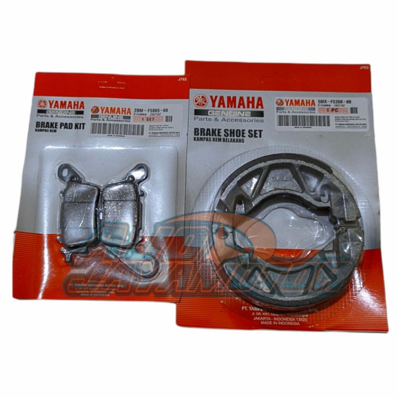 Paket Kampas Rem Yamaha Lexi 125 Freego 125