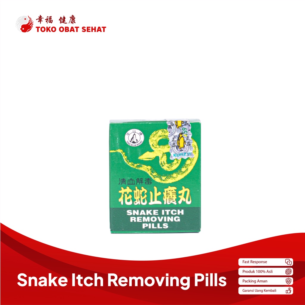 SNAKE ITCH REMOVING PILLS obat gatal - eksim - scabies manjur