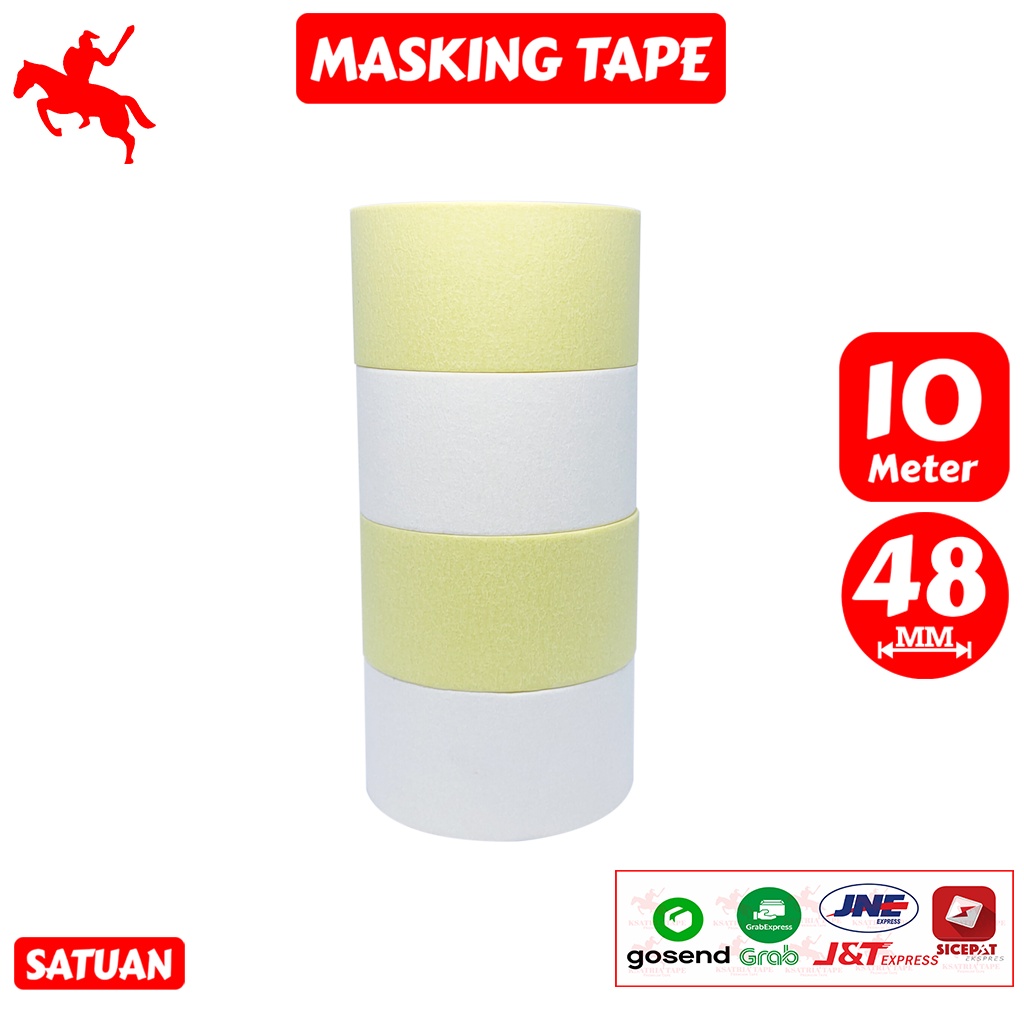 

Lakban OPP Tape / Isolasi Masking Tape / Lakban Kertas KSATRIA 48 mm x 10 meter