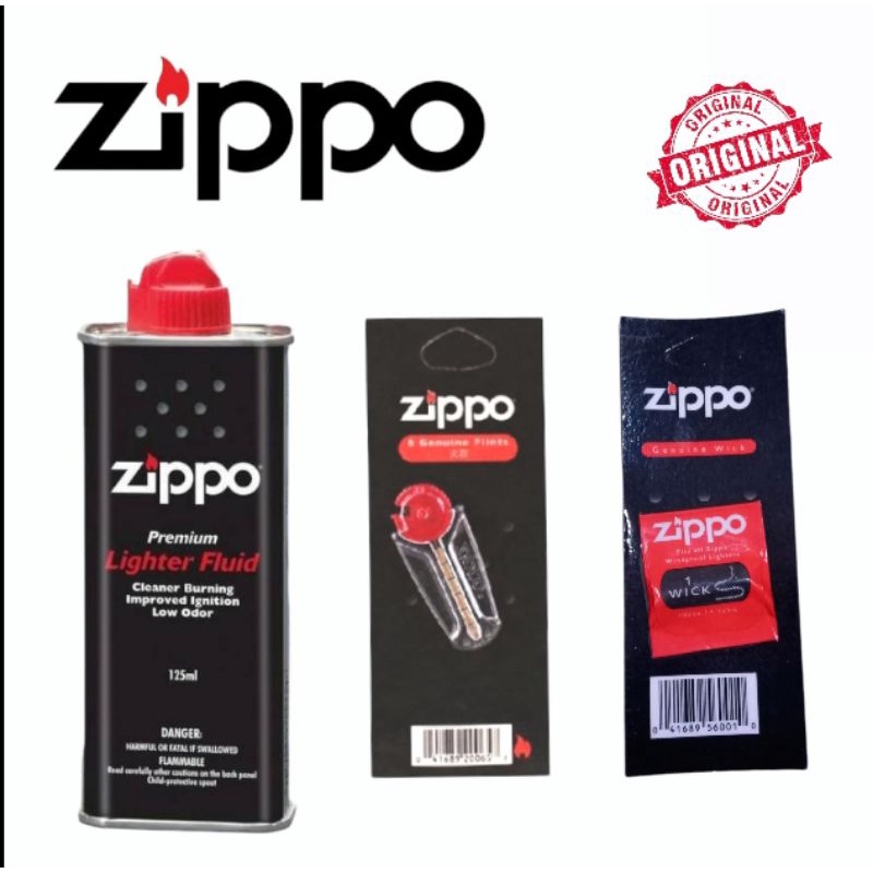 PAKET MINYAK BATU SUMBU ZIPPO ORIGINAL
