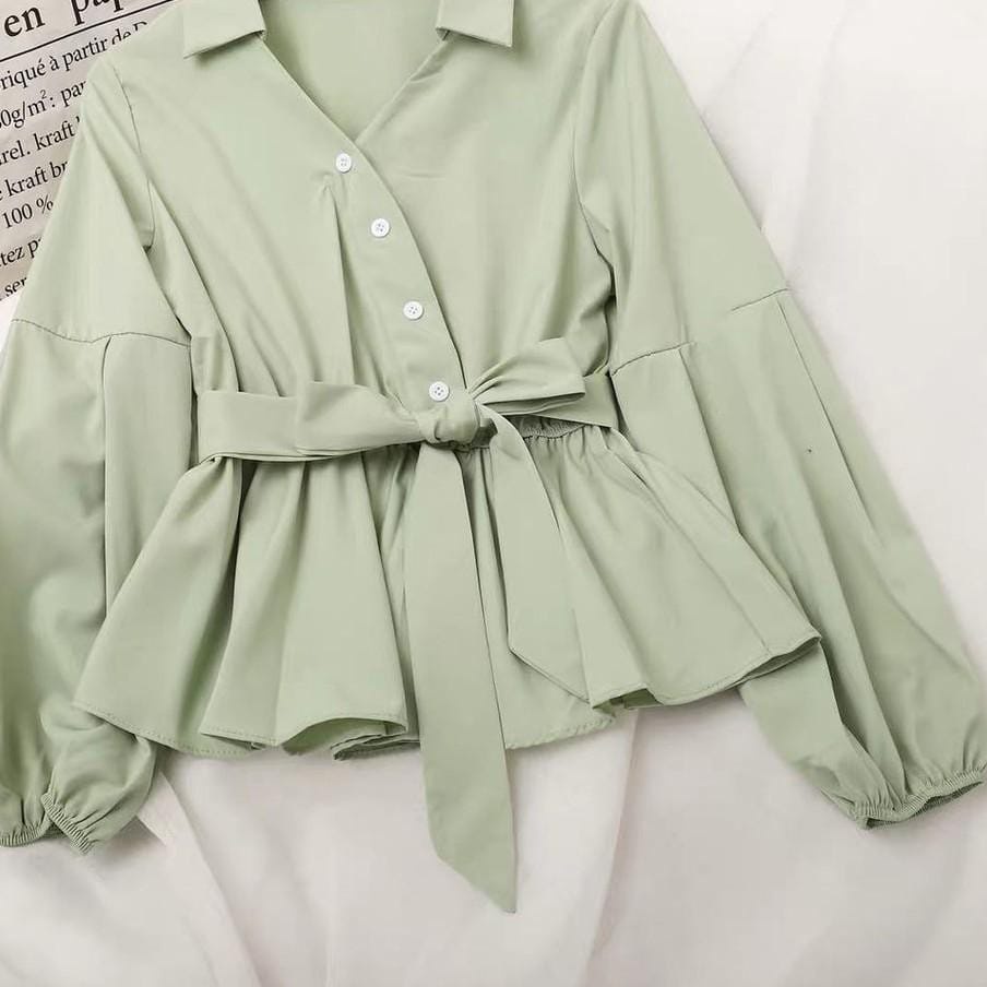 OARY | Atasan Blouse Wanita Korean Style - Baju Atasan Wanita Korean Style