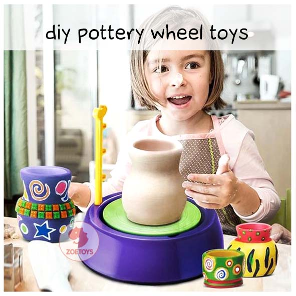 Zoetoys DIY Pottery Wheel Toys | Kerajinan Tangan Tanah Liat Clay | Mainan Edukasi Anak | Cari Kado Natal