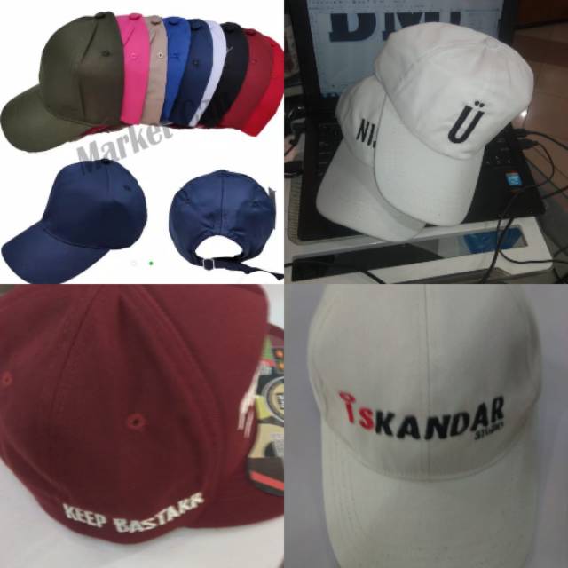 TOPI BASEBALL PREMIUM DEWASA FREE BORDIR NAMA