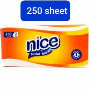 tissue nice 250 sheet facial soft pack 2ply tisu  no 133 a 
