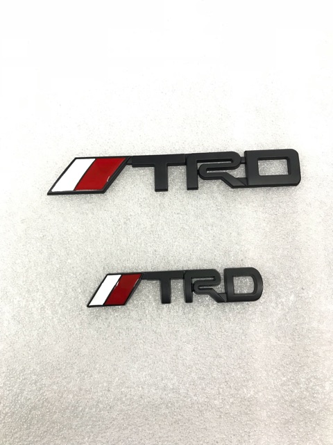 Hot trd 3d emblem Logam Ukuran Besar/Kecil cod Aksesoris Mobil Untuk toyota wish rush wigo vios innova wigo revo badge sticker