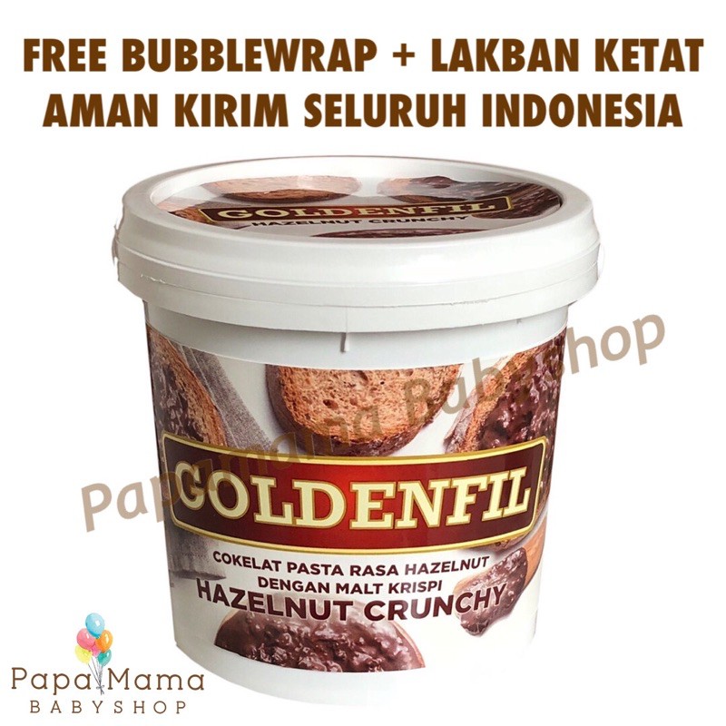 GOLDENFIL Hazelnut Crunchy Chocolate Coklat Manis ALL RASA