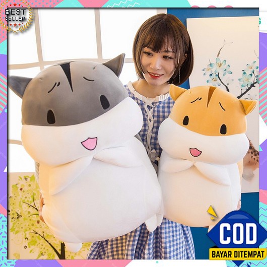Boneka Pikachu Jumbo Original/Boneka Lucu Lembut/Boneka Jumbo Bahan Pl Boneka Hamster Murah/Boneka L