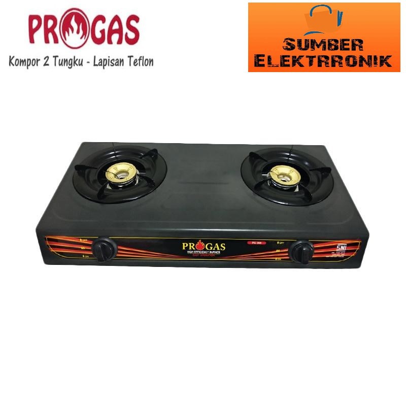 Kompor Gas 2 Tungku Teflon PROGAS PG 269 C