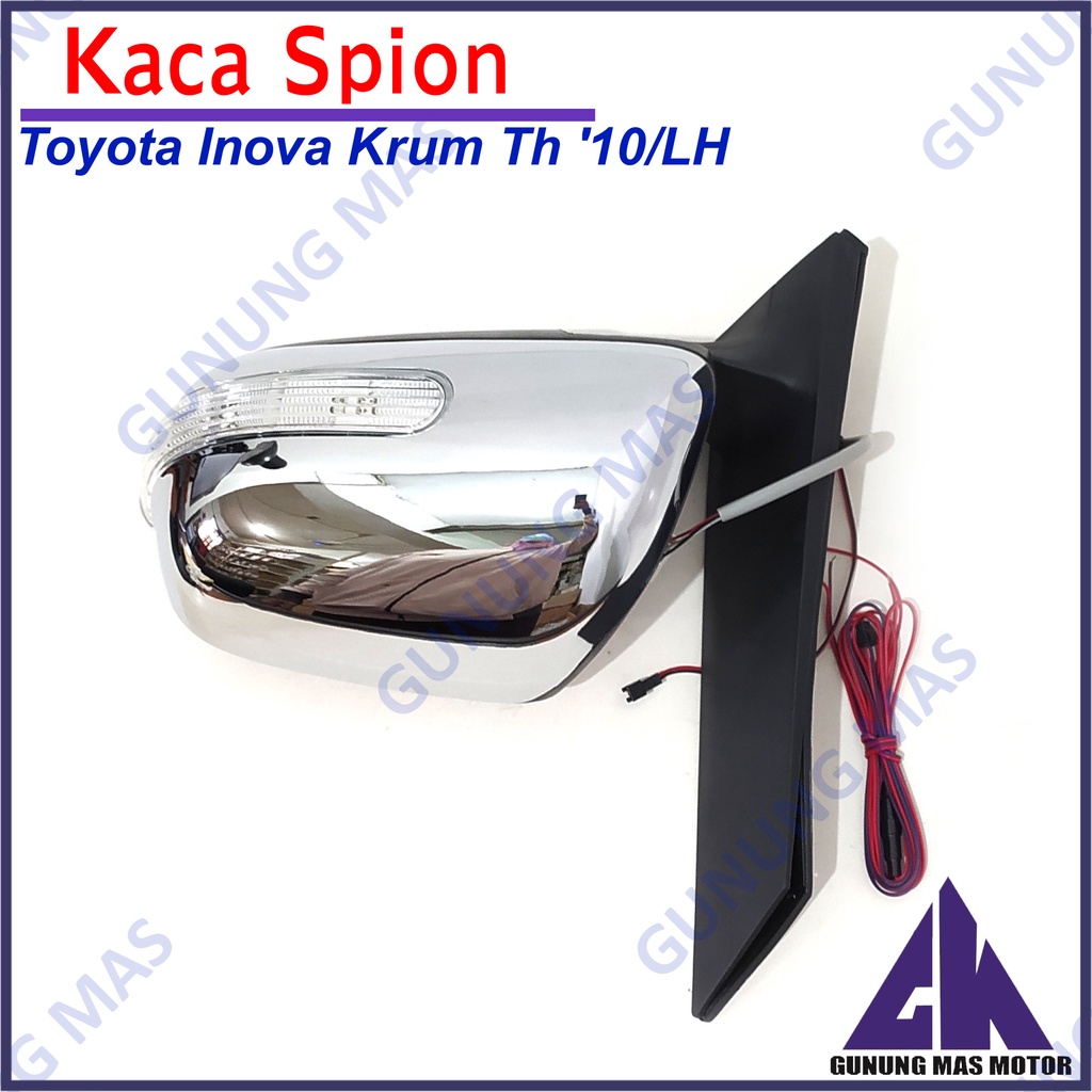 Kaca Spion Mobil LH Toyota Kijang Innova Inova Chroem 2010 Auto Mirror