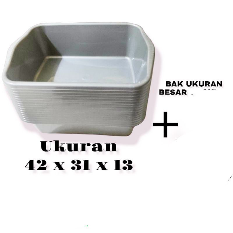 BAK SEGI - UKURAN L -  Litter box - Baskom Taiwan Murah BASKOM SEGI - Serba guna  / Bak Pup Kucing / Anjing / Bak - ikan Cupang / WADAH TANAMAN HIDROPONIK