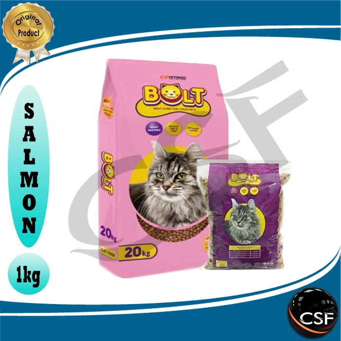 Makanan Kucing kering BOLT 1kg All Varian ( EKSPEDISI )