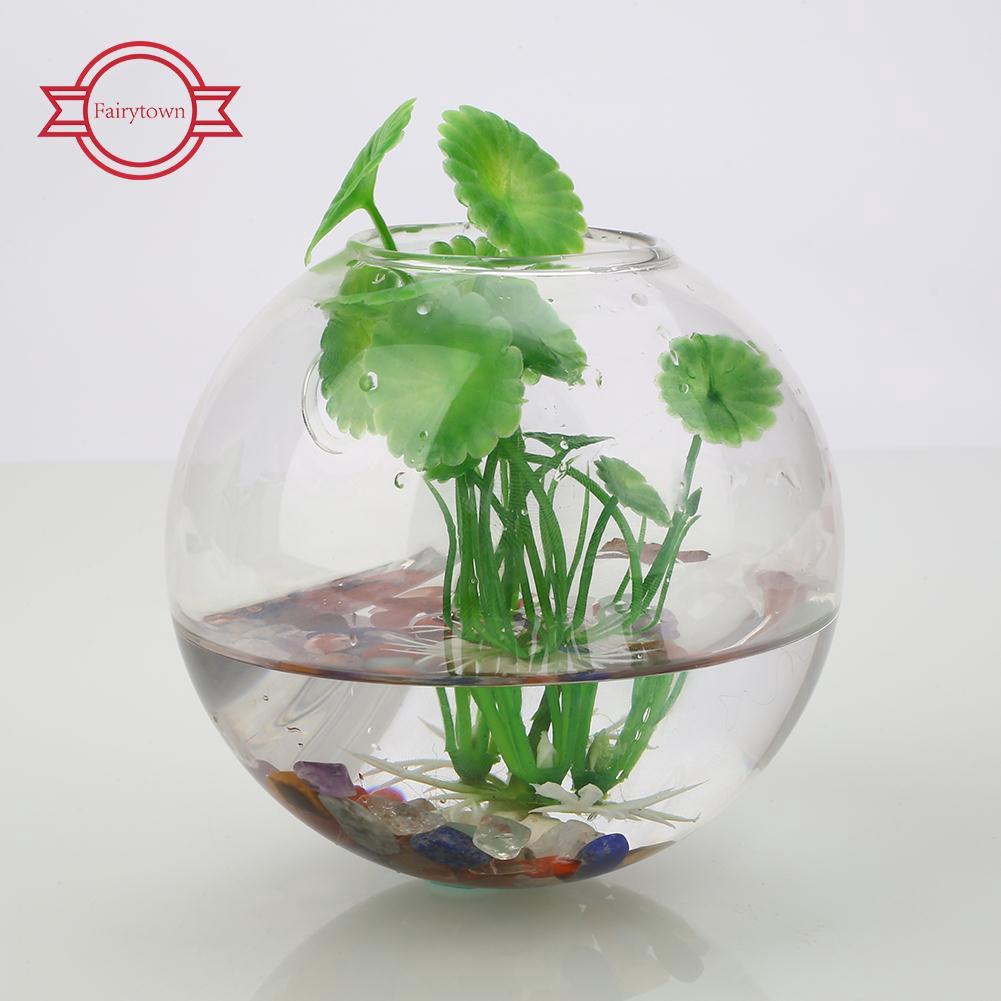 Vas Bunga Terrarium Model Gantung Bahan Kaca Ukuran 8cm 