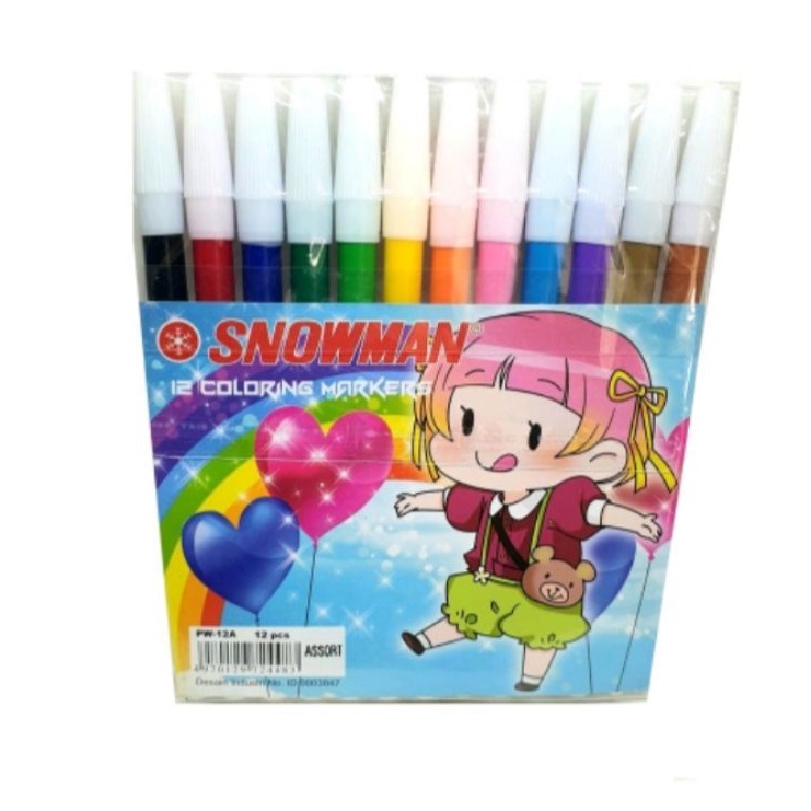 

Spidol Snowman 12 Warna