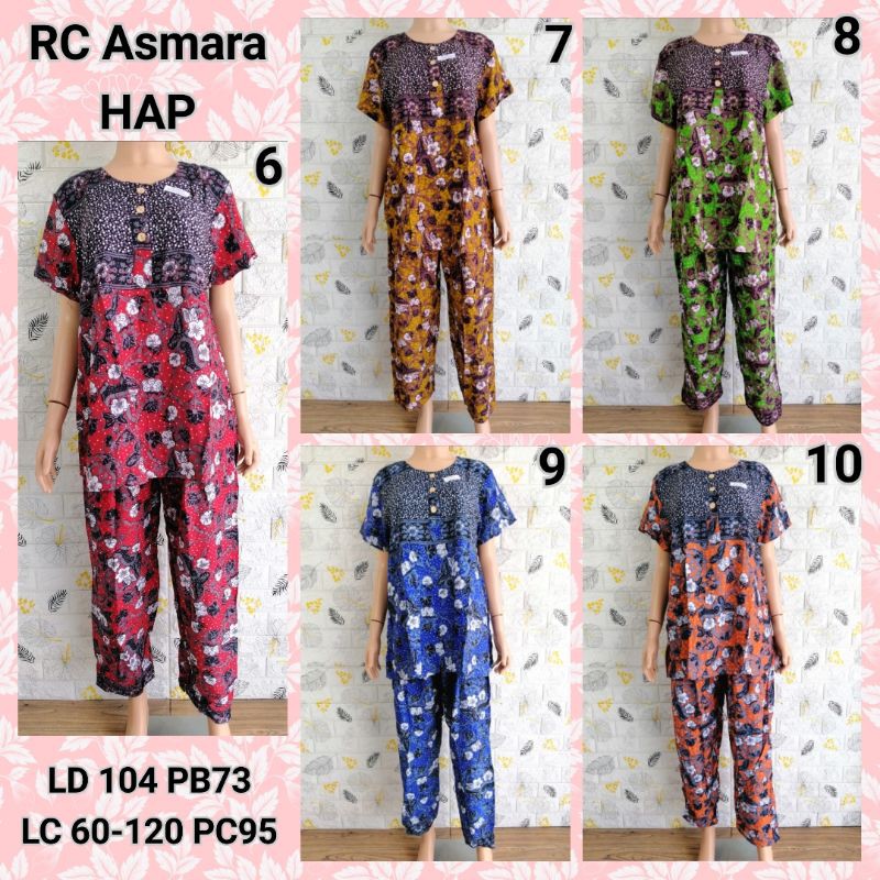 SETELAN HAP RC ASMARA CELANA PANJANG BUSUI FRIENDLY LNE + BBKC + MZK