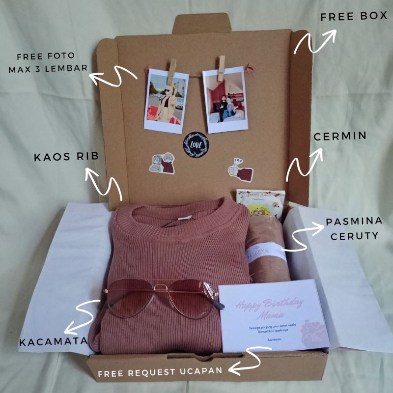 Gift Box Birthday Hampers Lebaran Kado Wisuda Cewek
