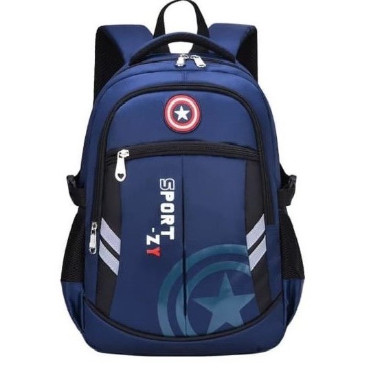 BDKR_TAS - TAS RANSEL ANAK / TAS RANSEL ANAK SPORT Z / TAS GLOBAL/ RANSEL KARAKTER MARVEL CAPTAIN AMERCIA DAN SPIDERMAN/ TAS RANSEL SEKOLAH/ TAS PRIA BARU