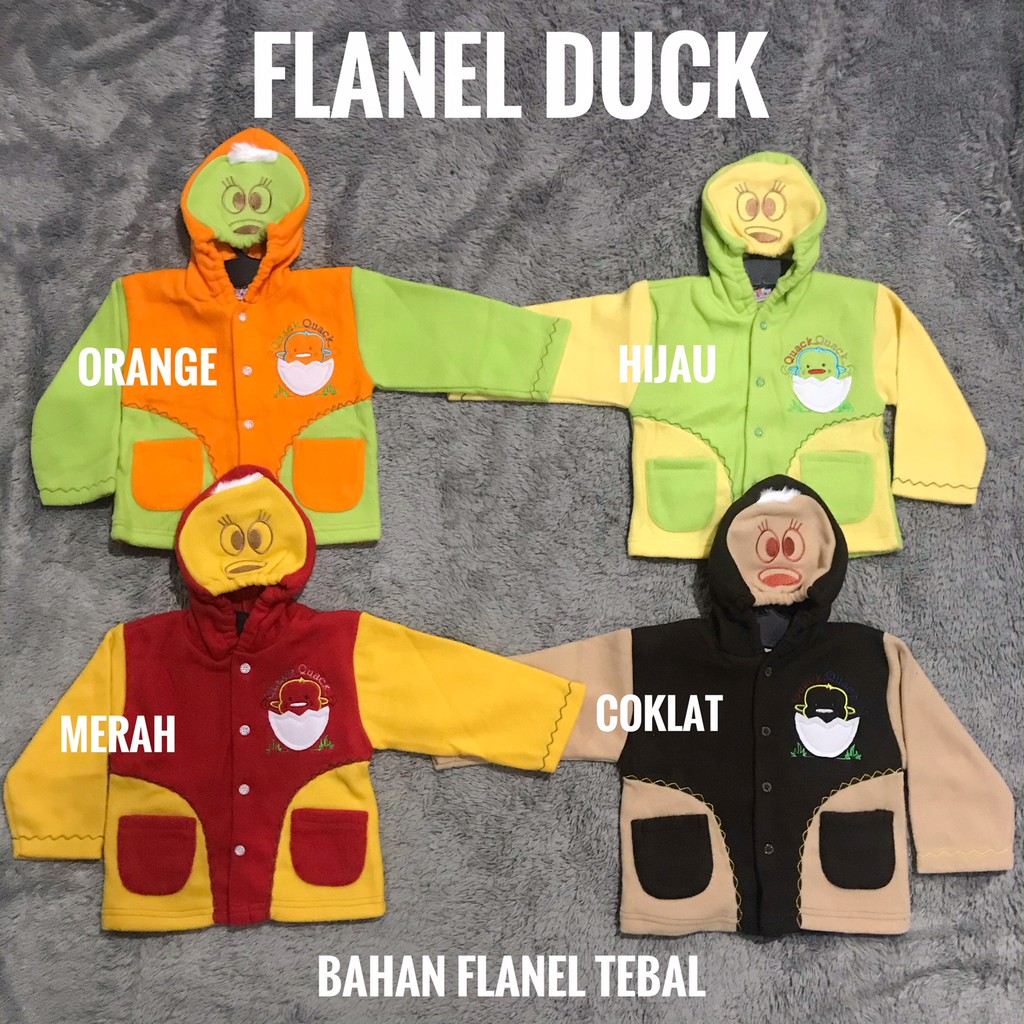 Jaket Flanel Bayi Berbagai Motif