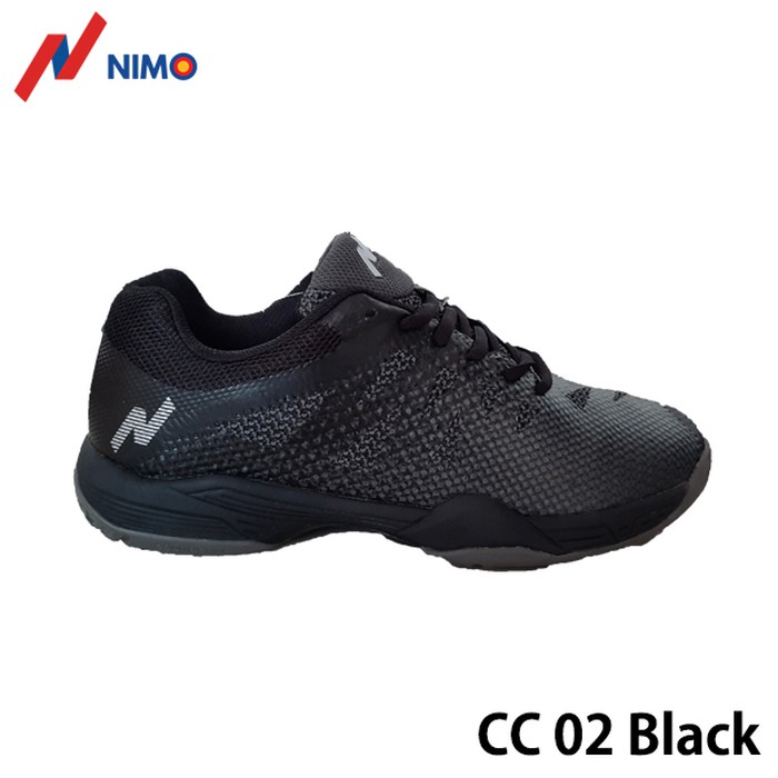 NIMO Sepatu Badminton Court Champ 02 Black size 38 sampai 45 - 39