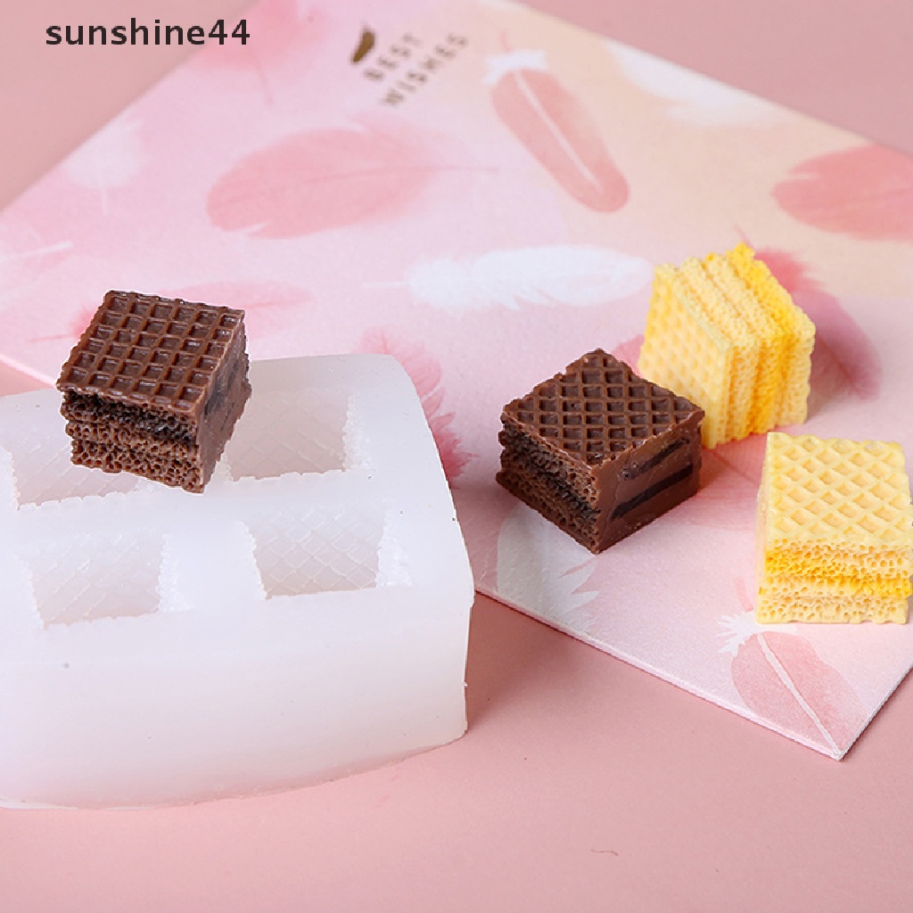 Sunshine 1pc Cetakan Resin Diy Bahan Silikon Untuk Dekorasi Kue / Biskuit