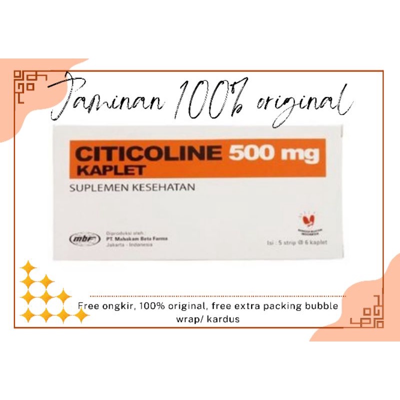 CITICOLINE 500MG MAHAKAM HARGA PERBOX