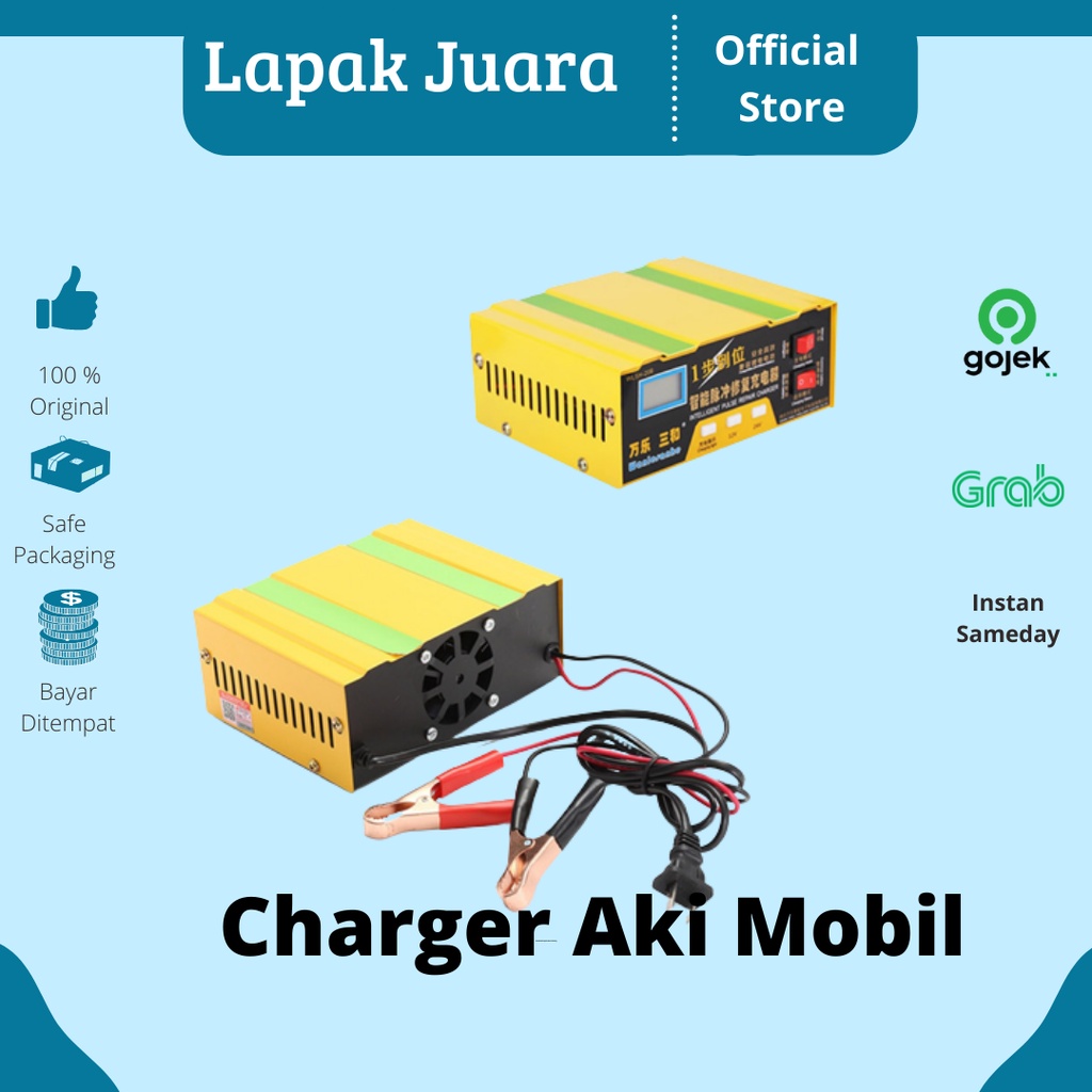 Charger Aki Mobil | charger aki mobil motor | Charger Aki 12v | Charger Aki | OTOHEROES Charger Aki Mobil Lead Acid Smart Battery Charger 12V / 24 V 6-105 AH