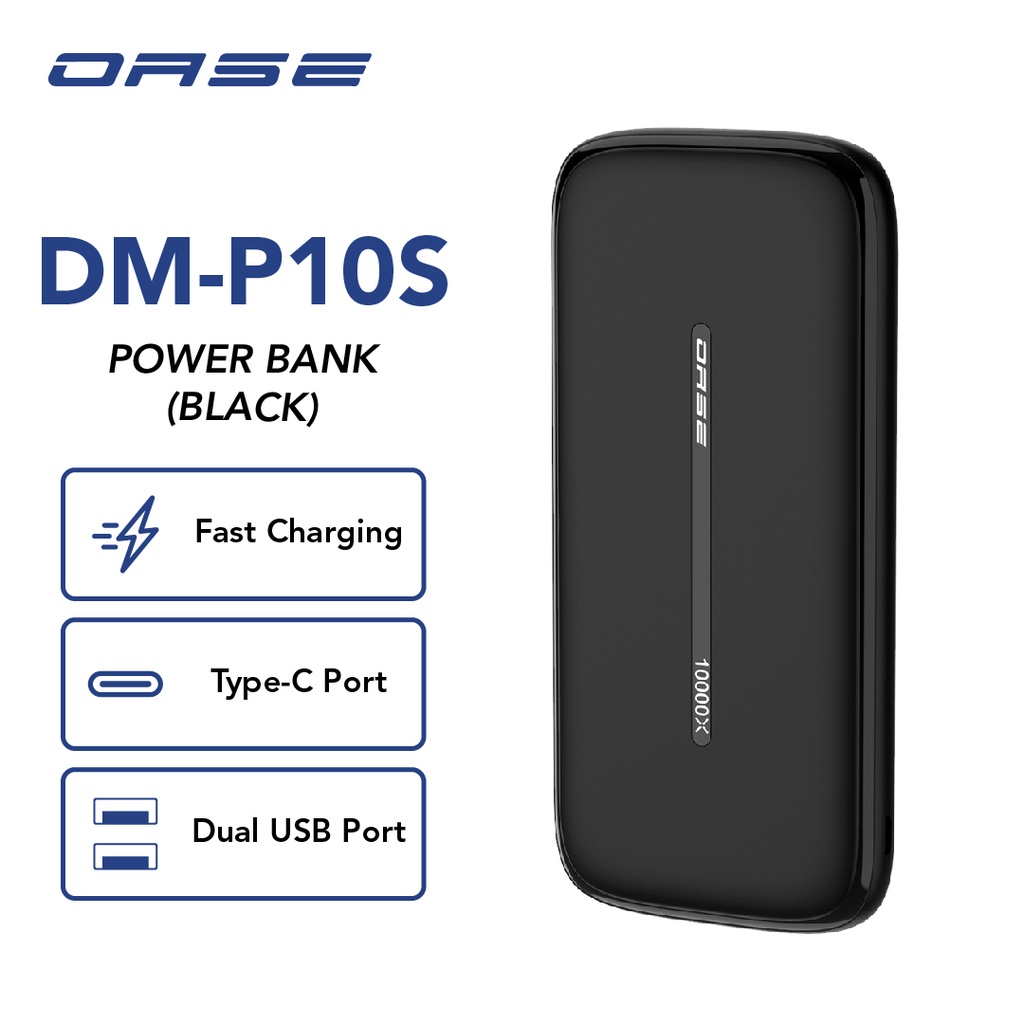 OPPO OASE POWERBANK 10.000MAH DM-P10S ORIGINAL 100% / CASAN POWER BANK