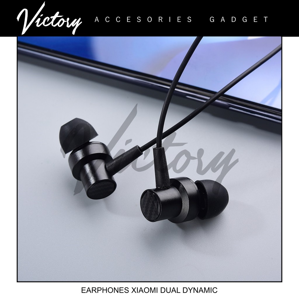 VICTORY2020 HEADSET XIAOMI DUAL DRIVER DYNAMIC HI RES AUDIO ORIGINAL PISTON