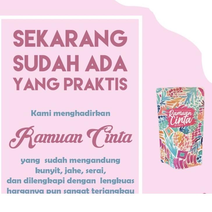 

✔️FLA⚡H⚡ALE✔️ RAMUAN CINTA BY MUTY kemasan 70gr (untuk 14x SEDUH) produck terbaik