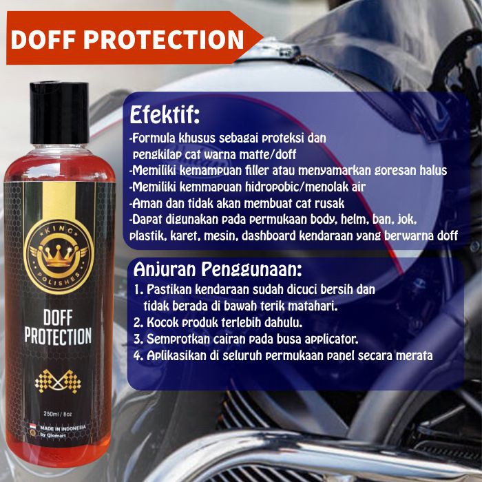 Trim Restorer Obat Penghitam Plastik Mobil not Silikon With Doff Protection [BLACK DOFF 2 IN 1]