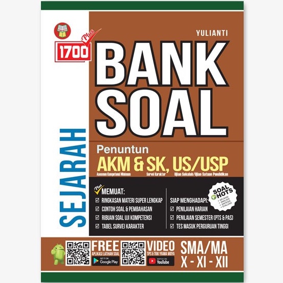 Buku 1700 Bank Soal Sejarah SMA MA