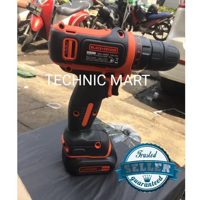 120120-REN Black and Decker 10.8V Drill 1 battery BDCDD12/ Bor Tangan Kardus Berkualitas